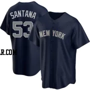 Dennis Santana Men's New York Yankees Navy Replica Alternate Jersey