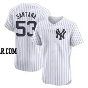 Dennis Santana Men's New York Yankees White Elite Home Jersey