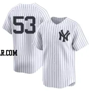 Dennis Santana Men's New York Yankees White Limited Yankee Home 2nd Jersey