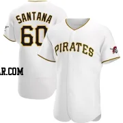 Dennis Santana Men's Pittsburgh Pirates White Authentic Home Jersey