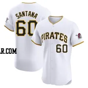 Dennis Santana Men's Pittsburgh Pirates White Elite Home Jersey