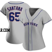 Dennis Santana Women's New York Mets Gray Authentic Road Jersey