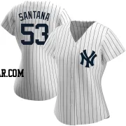 Dennis Santana Women's New York Yankees White Authentic Home Name Jersey