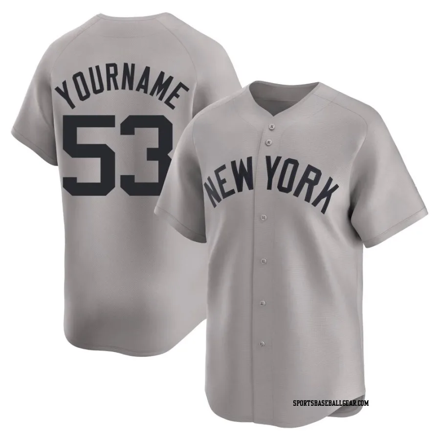 Dennis Santana Youth New York Yankees Gray Limited Away Jersey