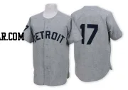 Denny McLain Men's Detroit Tigers Grey Authentic 1968 Throwback Jersey