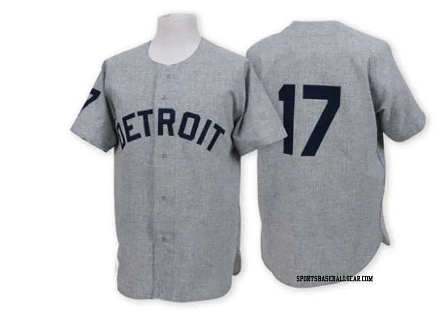 Denny McLain Men's Detroit Tigers Grey Authentic 1968 Throwback Jersey