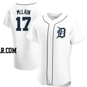 Denny McLain Men's Detroit Tigers White Authentic Home Jersey