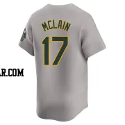 Denny Mclain Men's Oakland Athletics Gray Limited Away Jersey