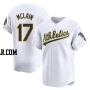 Denny Mclain Men's Oakland Athletics White Limited Home Jersey