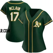 Denny Mclain Women's Oakland Athletics Green Replica Alternate Jersey