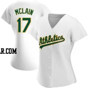 Denny Mclain Women's Oakland Athletics White Authentic Home Jersey