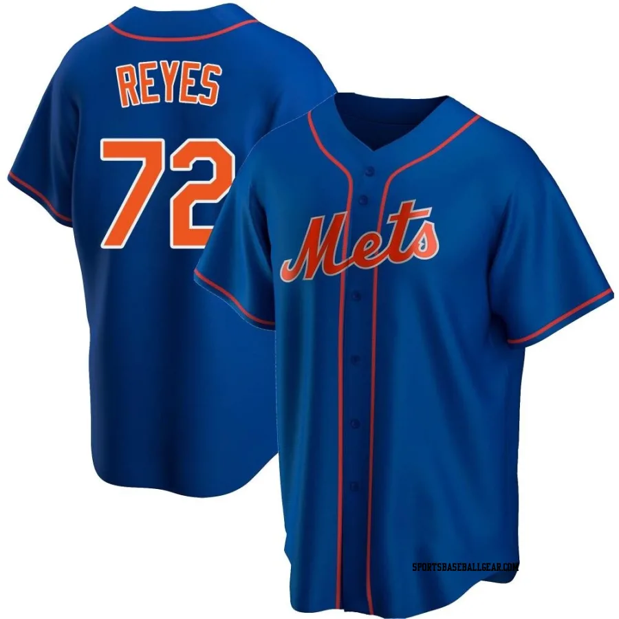 Denyi Reyes Men's New York Mets Royal Replica Alternate Jersey