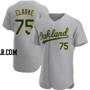 Denzel Clarke Men's Oakland Athletics Gray Authentic Road Jersey