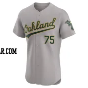 Denzel Clarke Men's Oakland Athletics Gray Elite Road Jersey