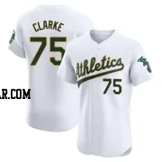 Denzel Clarke Men's Oakland Athletics White Elite Home Jersey