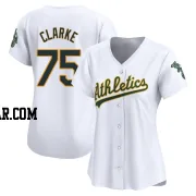 Denzel Clarke Women's Oakland Athletics White Limited Home Jersey