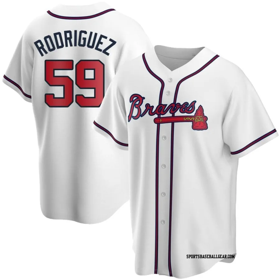 Dereck Rodriguez Men's Atlanta Braves White Replica Home Jersey