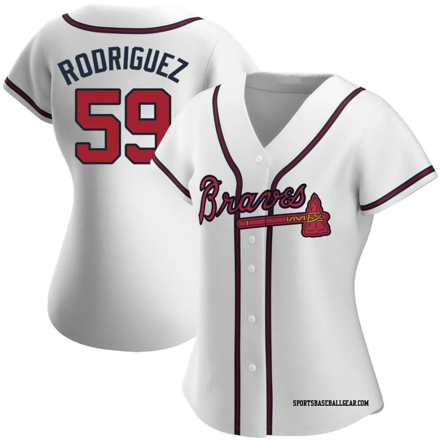 Dereck Rodriguez Women's Atlanta Braves White Replica Home Jersey