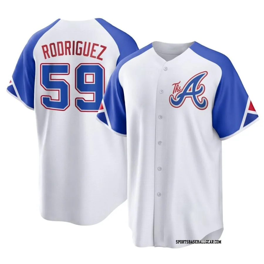 Dereck Rodriguez Youth Atlanta Braves White Replica 2023 City Connect Jersey