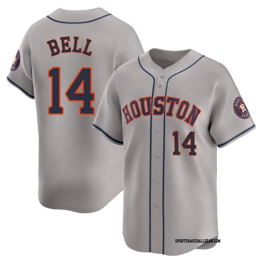 Derek Bell Men's Houston Astros Gray Limited Away Jersey