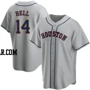 Derek Bell Men's Houston Astros Gray Replica Road Jersey