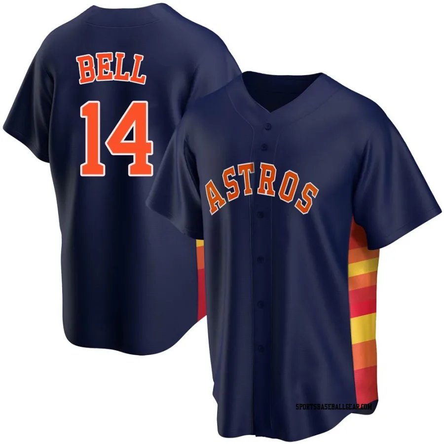 Derek Bell Men's Houston Astros Navy Replica Alternate Jersey