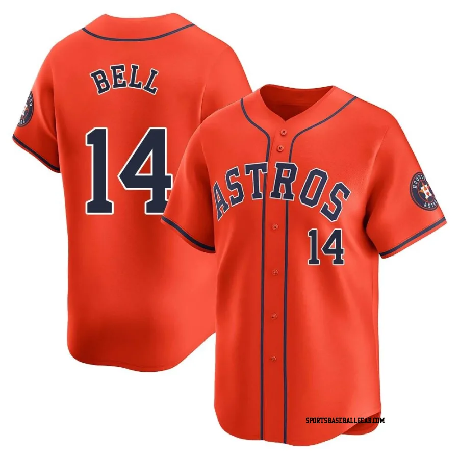 Derek Bell Men's Houston Astros Orange Limited Alternate Jersey