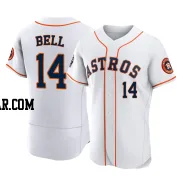 Derek Bell Men's Houston Astros White Authentic 2022 World Series Home Jersey