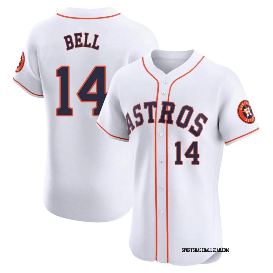 Derek Bell Men's Houston Astros White Elite Home Jersey