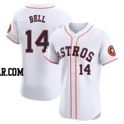 Derek Bell Men's Houston Astros White Elite Home Patch Jersey