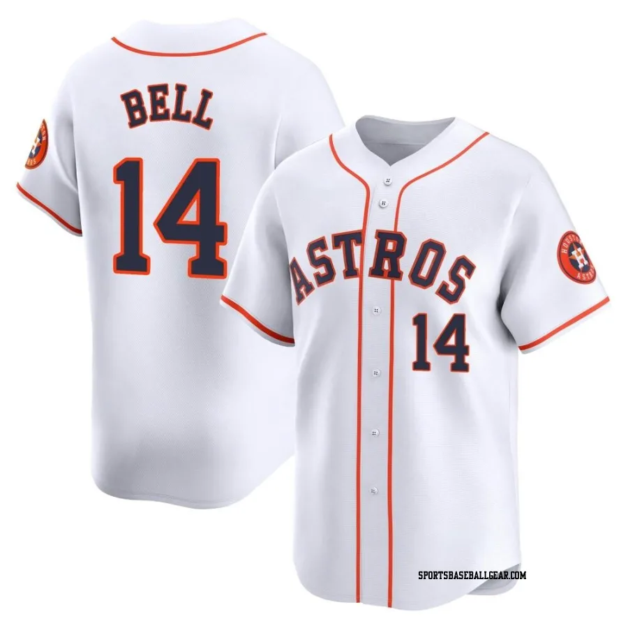 Derek Bell Men's Houston Astros White Limited Home Jersey