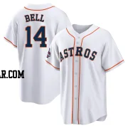 Derek Bell Men's Houston Astros White Replica 2022 World Series Champions Home Jersey