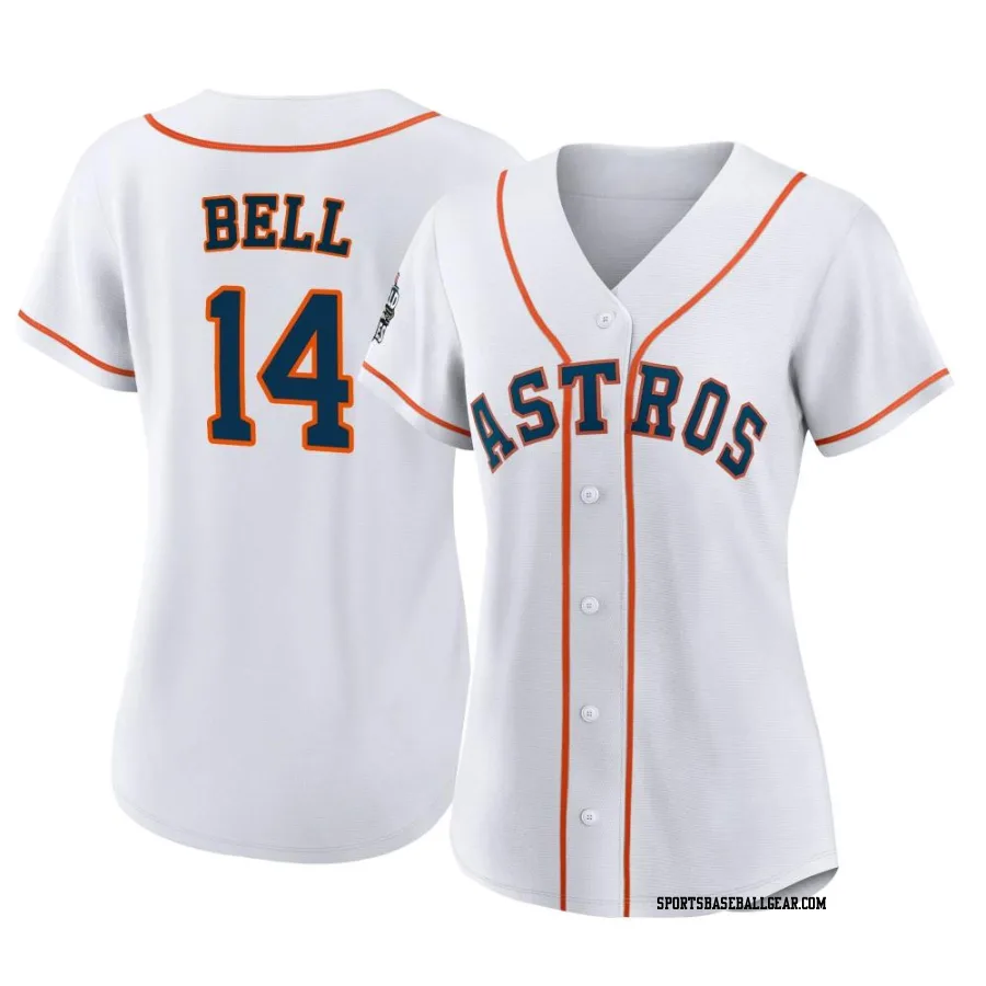 Derek Bell Women's Houston Astros White Authentic 2022 World Series Home Jersey