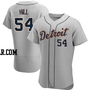 Derek Hill Men's Detroit Tigers Gray Authentic Road Jersey