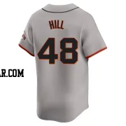 Derek Hill Men's San Francisco Giants Gray Limited Away Jersey