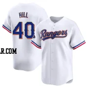 Derek Hill Men's Texas Rangers Gold Limited White 2024 Collection Jersey