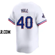 Derek Hill Men's Texas Rangers Gold Limited White 2024 Collection Jersey