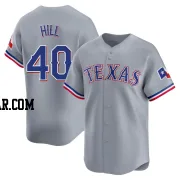 Derek Hill Men's Texas Rangers Gray Limited Away Jersey