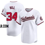 Derek Hill Men's Washington Nationals White Limited Home Jersey