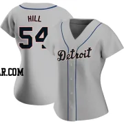 Derek Hill Women's Detroit Tigers Gray Authentic Road Jersey