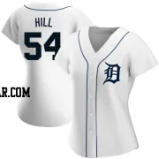 Derek Hill Women's Detroit Tigers White Authentic Home Jersey