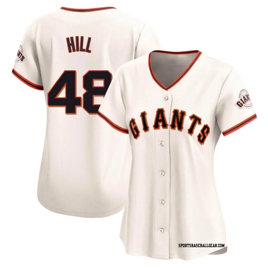 Derek Hill Women's San Francisco Giants Cream Limited Home Jersey