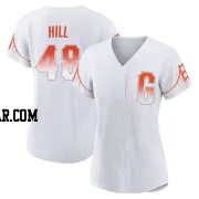 Derek Hill Women's San Francisco Giants White Authentic 2021 City Connect Jersey