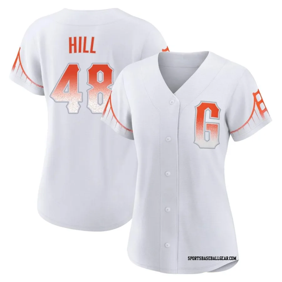 Derek Hill Women's San Francisco Giants White Authentic 2021 City Connect Jersey