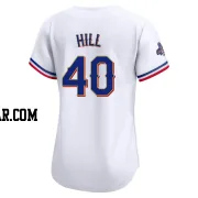 Derek Hill Women's Texas Rangers Gold Limited White 2024 Collection Jersey