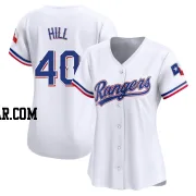 Derek Hill Women's Texas Rangers White Limited Home Jersey