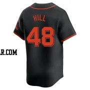 Derek Hill Youth San Francisco Giants Black Limited Alternate Jersey