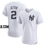 Derek Jeter Men's New York Yankees White Elite Home Jersey