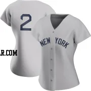 Derek Jeter Women's New York Yankees Gray Replica 2021 Field of Dreams Jersey