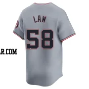 Derek Law Men's Washington Nationals Gray Limited Road Jersey